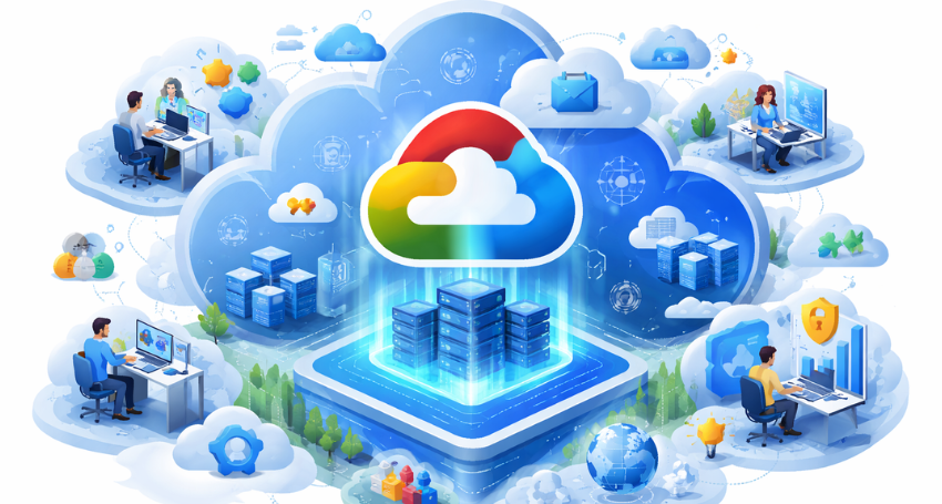 What is the Google Cloud Platform (GCP) cloud infrastructure diagram